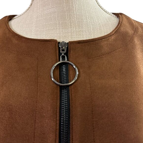 IC By Connie K Poncho Style Jacket Faux Suede Boho Festival Western Sz S NWT - Picture 6 of 15